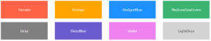 HTML Colors